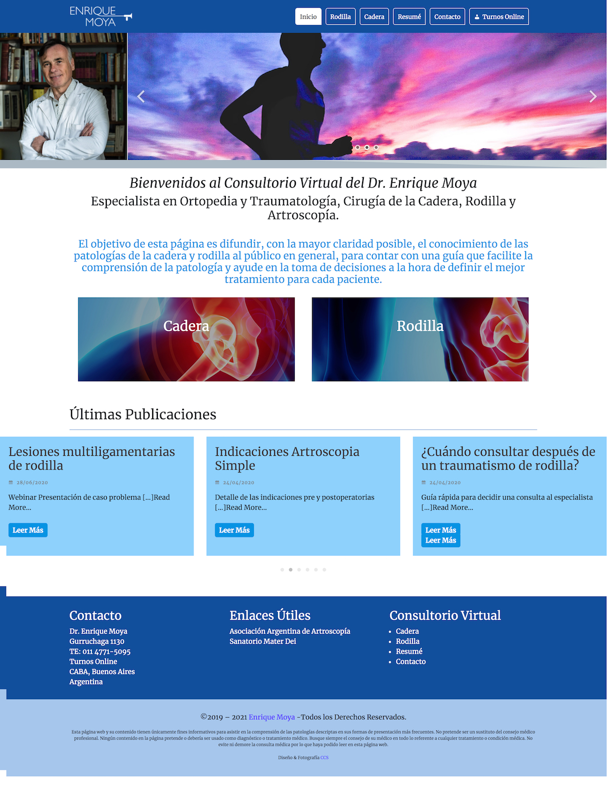 Diseño de Sitio Web | Dr. Enrique Moya