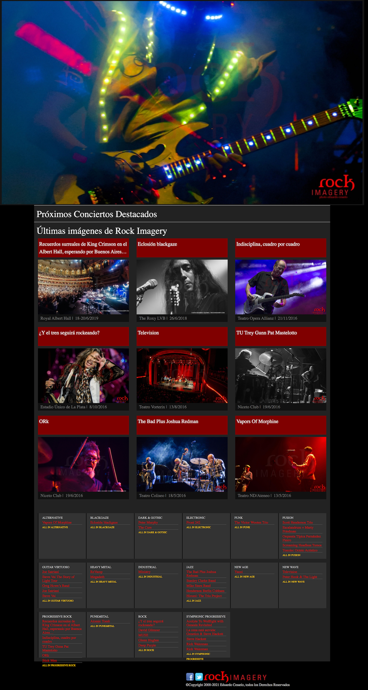 Diseño de Sitio Web | RockImagery