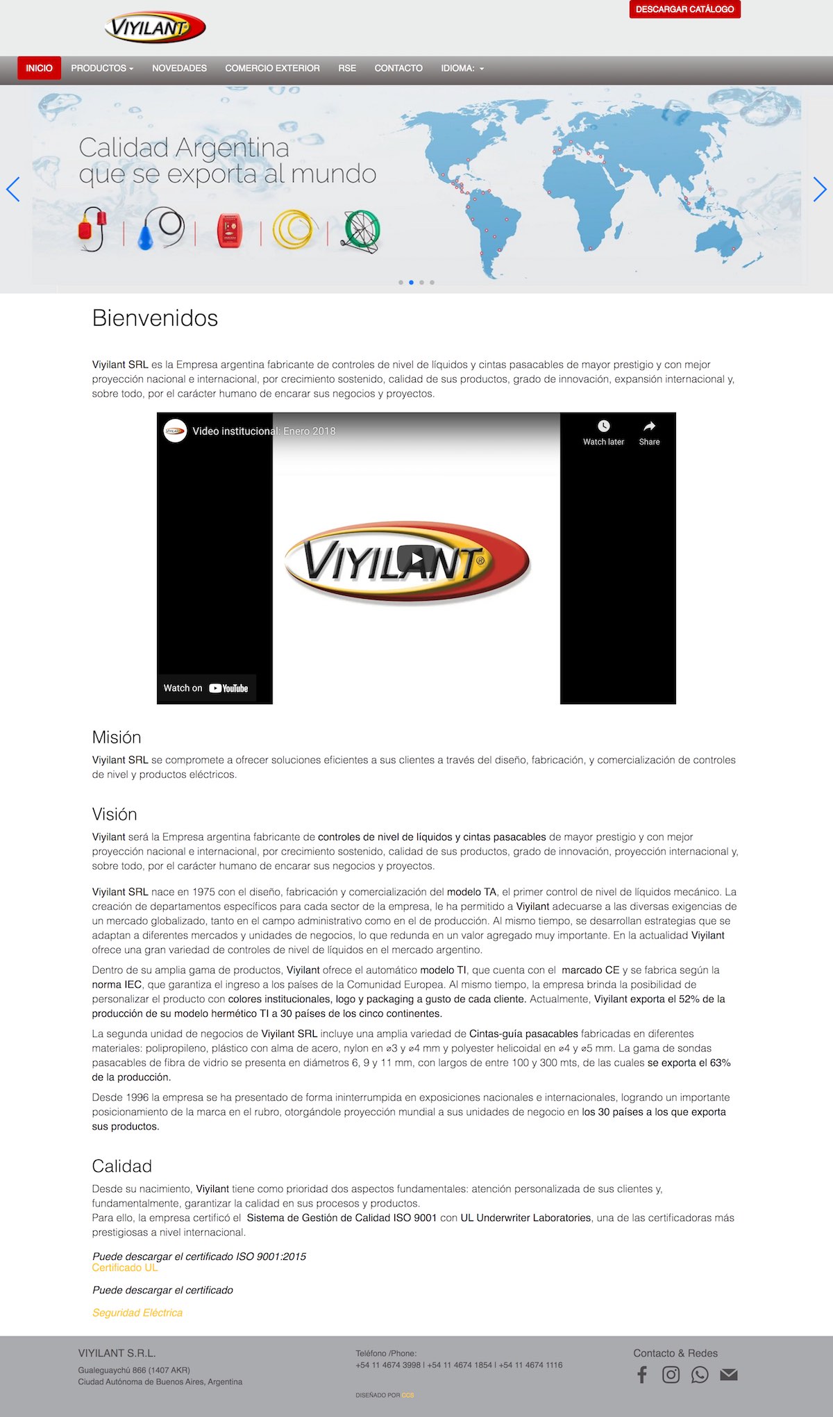 Diseño de Sitio Web | Viyilant SRL